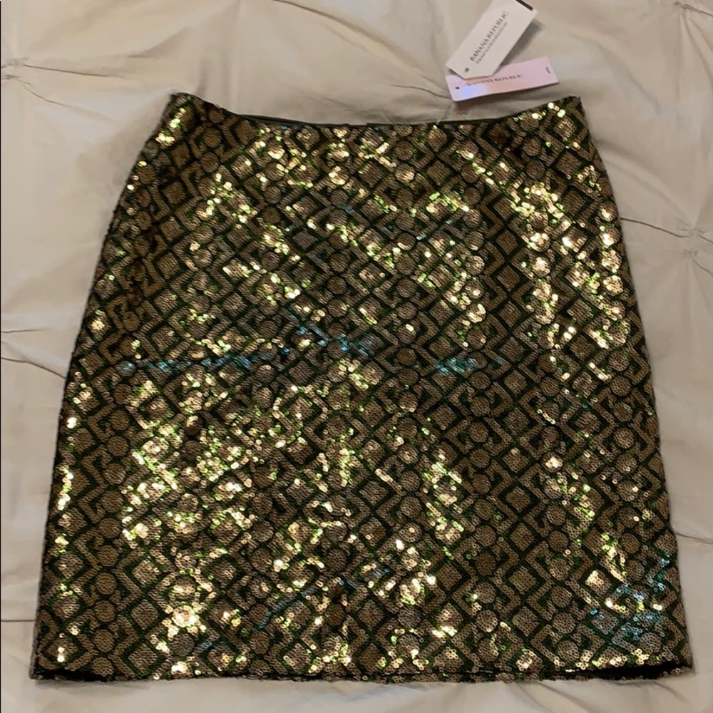 Sequin mini skirt